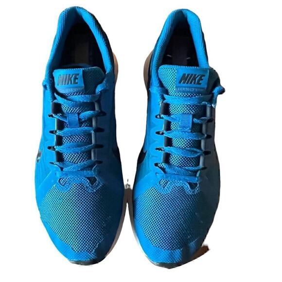 Nike Downshifter Girls Size 7Y Womens 8.5 Sneakers Blue W Black Swoosh - Picture 4 of 10